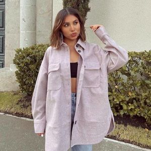 H&M Pale Pink Shaket Jacket